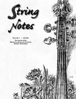 String Notes Fall 2003 Cover