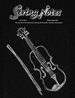 String Notes Winter 2006/2007 Cover