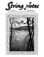 String Notes Winter 2008/2009 Cover