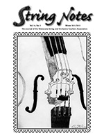 String Notes Winter 2011/2012 Cover